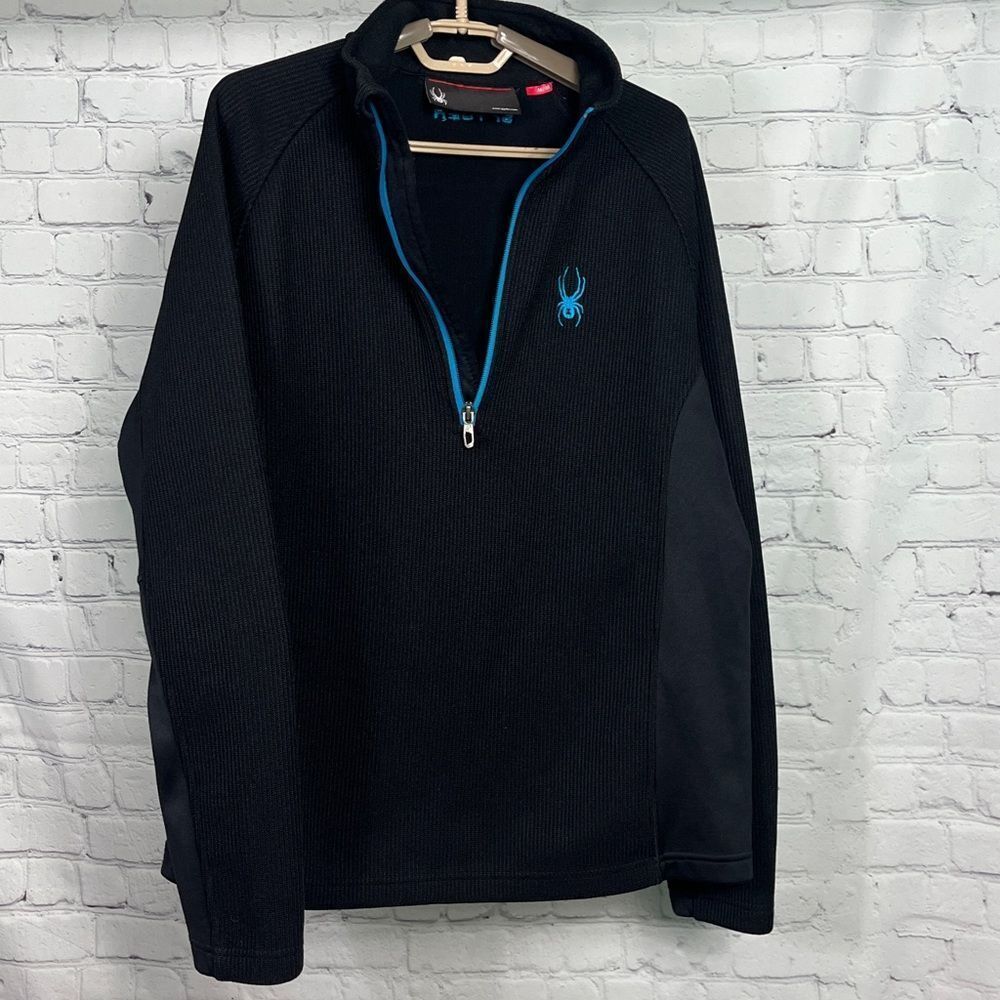 SPYDER Ski 1/4 zip fleece lined knit sweater NWT Medium